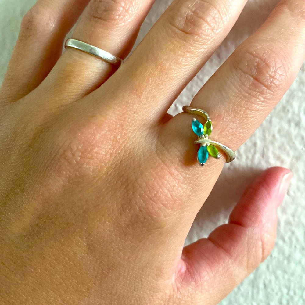 🌼 Sterling silver butterfly ring